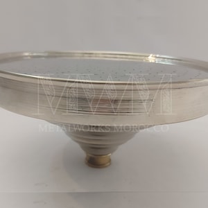 Georgian Nickel Showerhead - Handmade High Flow Shower Head