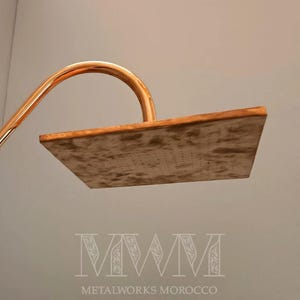 Copper Square Waterfall Shower Head - Handmade Rain Showerhead