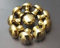 Set Of Unlacquered Brass Kitchen Cabinet Knobs - Handmade Cabinet Knobs
