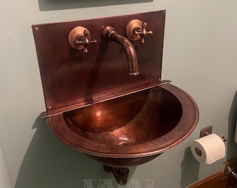 Oil Rubbed Bronze Wall Mounted Sink Vintage Style