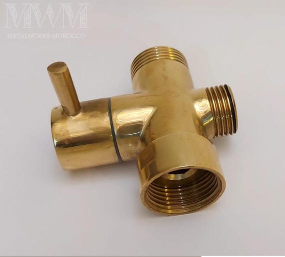 Unlacquered Brass Diverter For Shower Faucet System