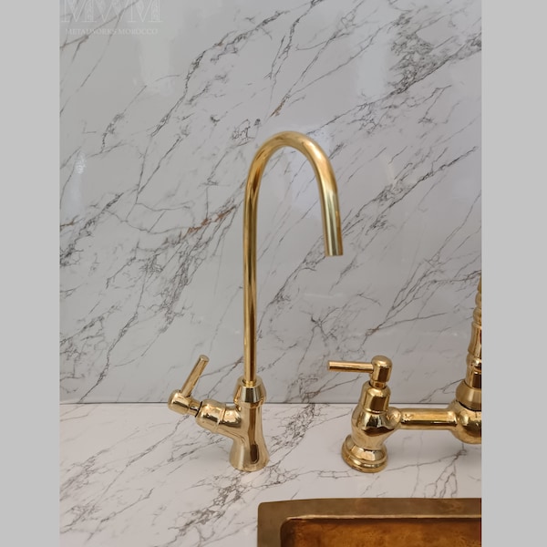 Unlacquered Brass Cold Water Faucet - Water Dispenser Faucet