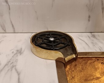 Solid Brass Glass Rinser For Kitchen Sink – Handmade