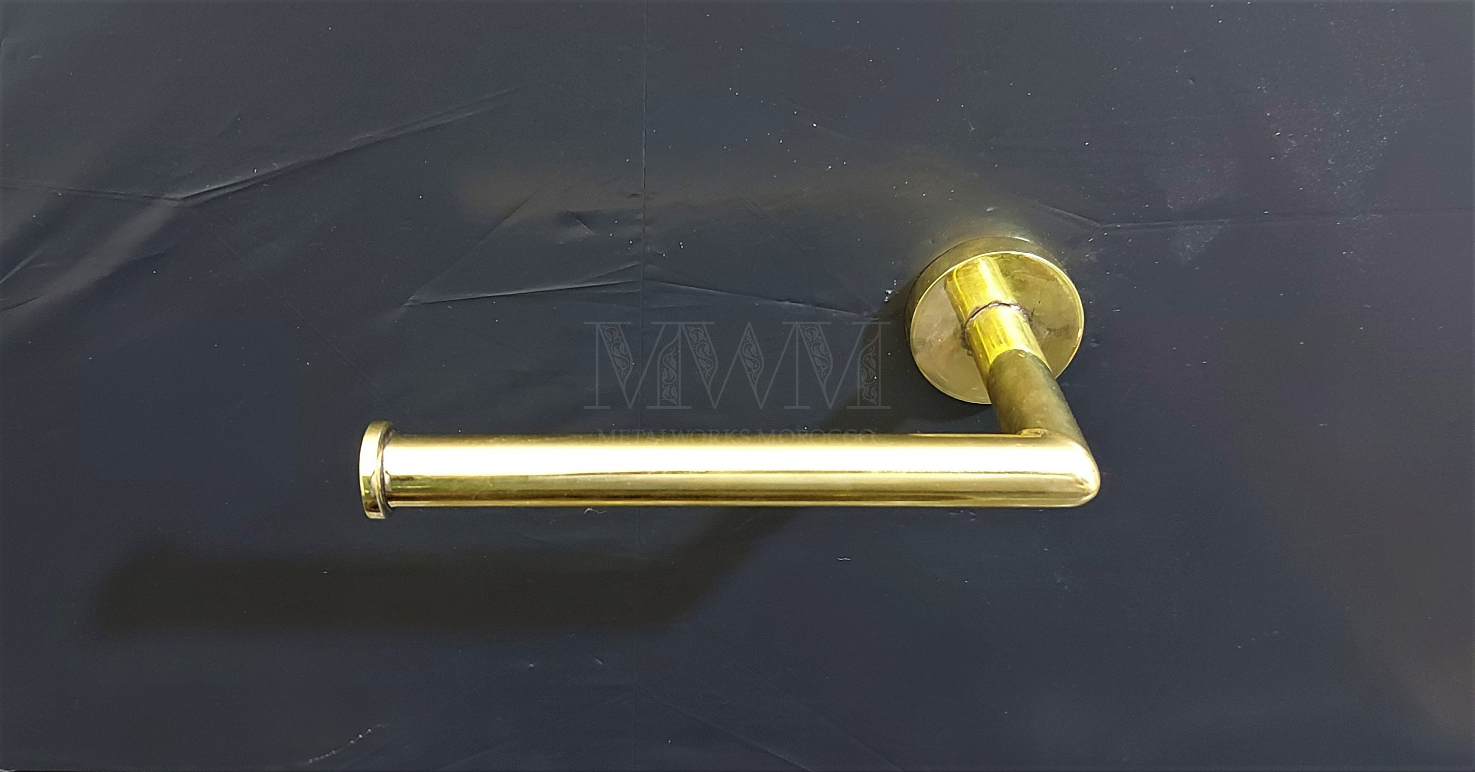 Uncoated Brass Toilet Tissue Holder Toilet Paper Holder - Etsy