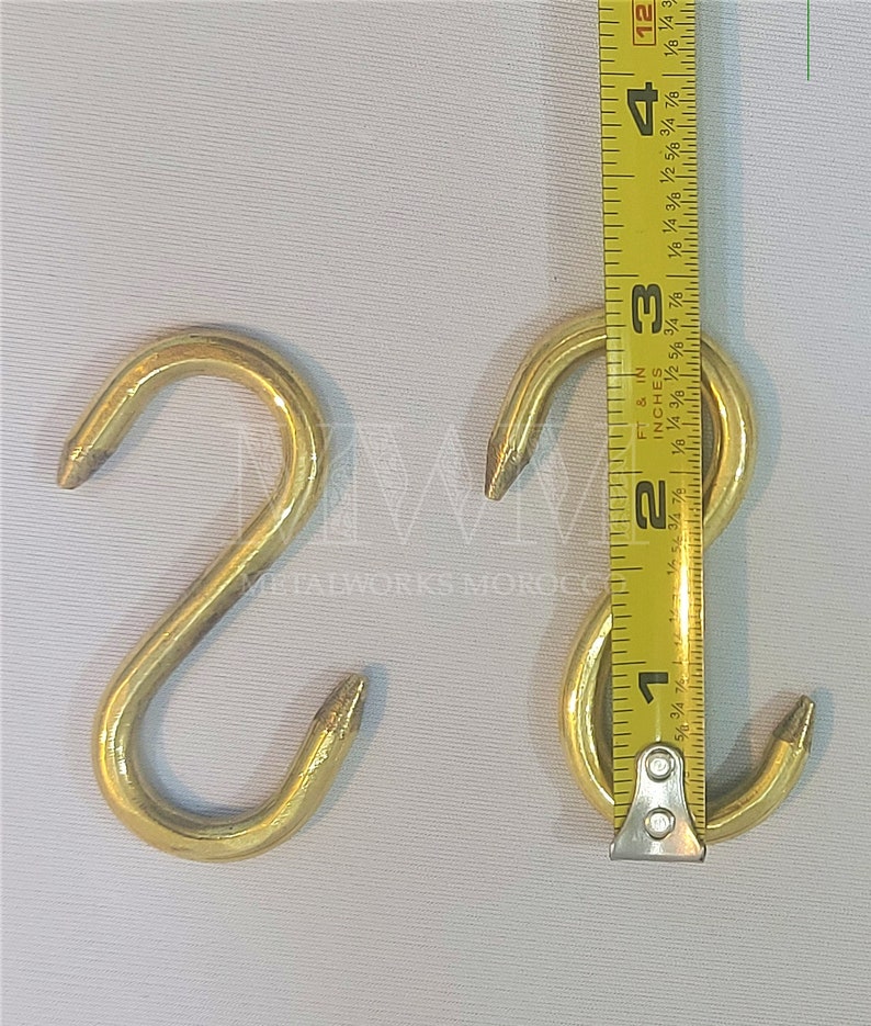 Unlacquered Brass Pot Rack Wall Mount for Kitchen Pan Rack Etsy