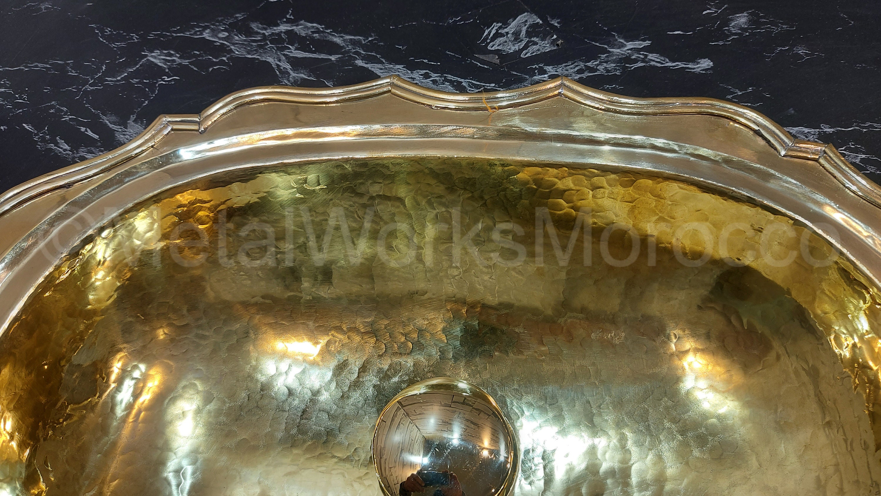 Classic Unlacquered Brass Bathroom Sink With Overflow Hole Etsy