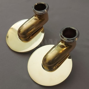 Unlacquered Brass Clawfoot Bathtub Faucet Adjustable Swing Arms
