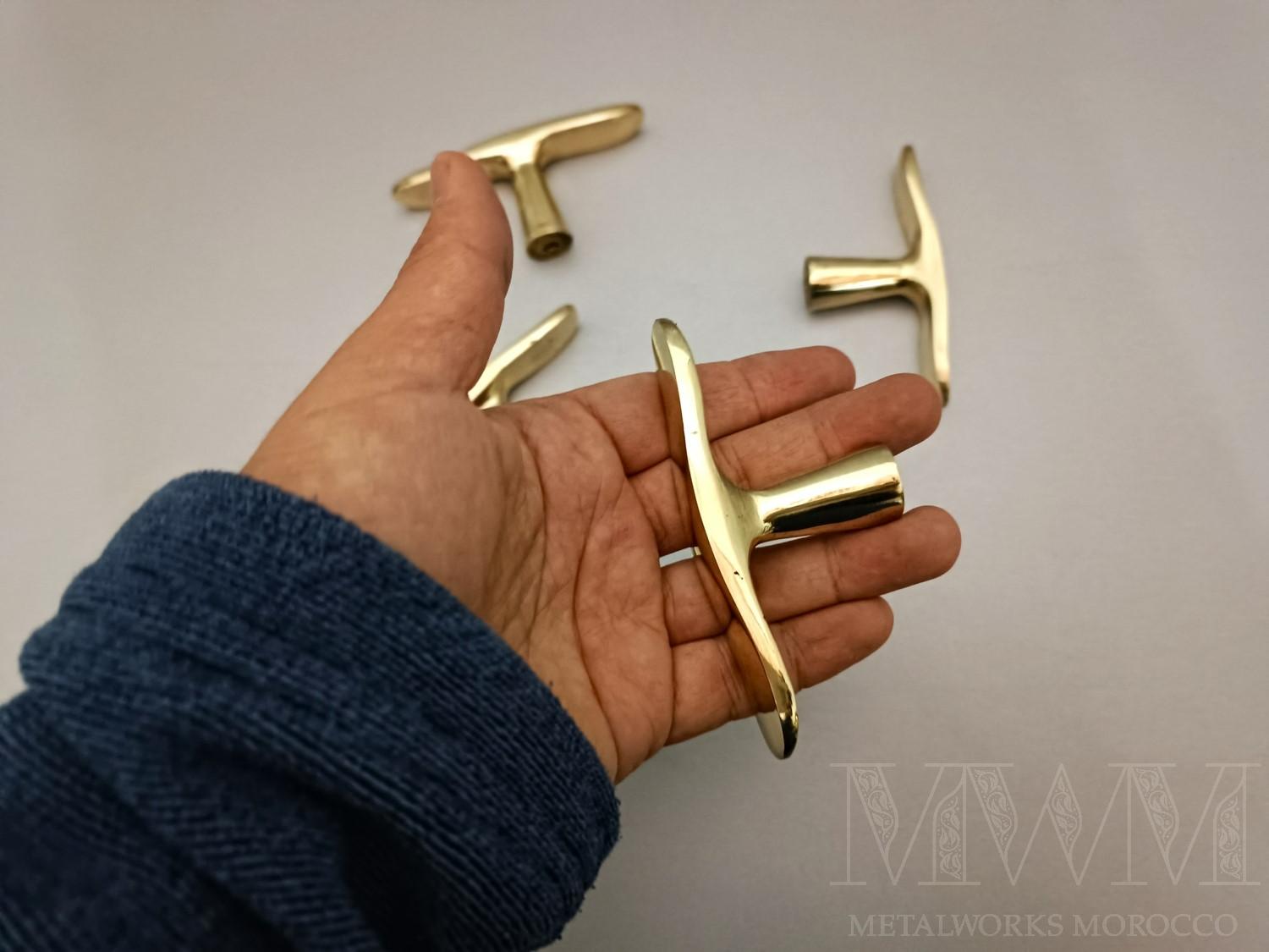 Unlacquered Brass T Bar Handles – Solid Brass Cabinet Pulls, Modern ...