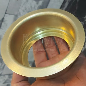 Unlacquered Brass Garbage Disposal Sink Flange - Handmade