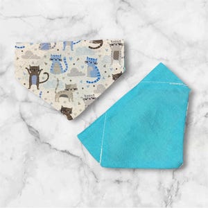 Double Sided, Cat Print - Pet Bandana - Dogs and Cats