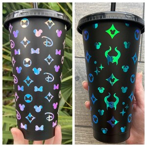 Louis Vuitton Inspired Brown 9oz Cups with LV Logo Sold in Sets of