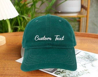 Embroidered Logo Hat, Custom Embroidered Baseball Hat, Personalized Dad Cap, Your Text Monogram, Bachelorette Hats, Unisex Baseball Cap