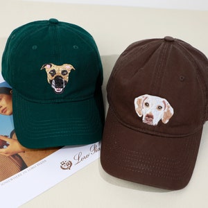 Custom EMBROIDERED Pet Hat Using Pet Photo Personalized Dog Hat Custom Cat Hat Custom Pet Cap Dog Hat Custom Dog Baseball Cap Dog Mom Hat