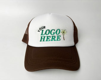 Personalized Foam Cap ,Custom Embroidered Trucker Hat , Trendy Trucker Mesh , Bachelorette Gift , Small business Merch , Retro style hat
