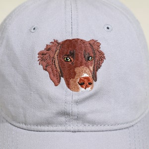 Chapeau brodé personnalisé avec photo d'animal de compagnie Chapeau de chien personnalisé Chapeau de chat personnalisé Casquette d'animal de compagnie personnalisée Chapeau de chien Casquette de baseball de chien personnalisée Chapeau de maman de chien image 5