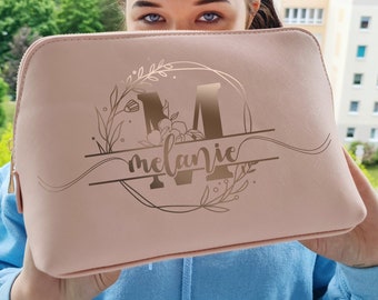 Cosmetic bag personalized with name, monogram (1)