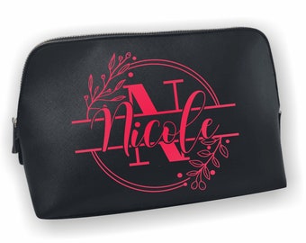 Cosmetic bag personalized with name, monogram (5)