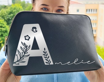 Cosmetic bag personalized with name, monogram (4)