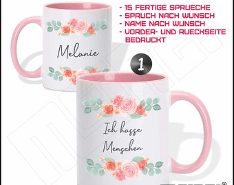 Mug with saying - printed all around - personalized gift - with print