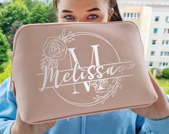 Personalized cosmetic bag personalized with name, monogram (6)