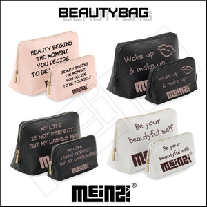 MEINZ! Kosmetiktasche personalisiert mit Statement - mit Aufdruck - als Geschenk