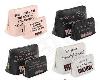 MEINZ! Kosmetiktasche personalisiert mit Statement - mit Aufdruck - als Geschenk