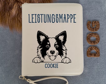 Personalized dog document folder, benefits folder, pet ID cover, benefits book, organizer for dogs