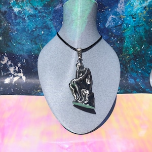 The Thinker Rodin 3D Printed Necklace