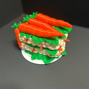 Boîte de rangement Commandant Magic the Gathering Gâteau aux carottes Lapin Bloomburrow Mme Bumbleflower