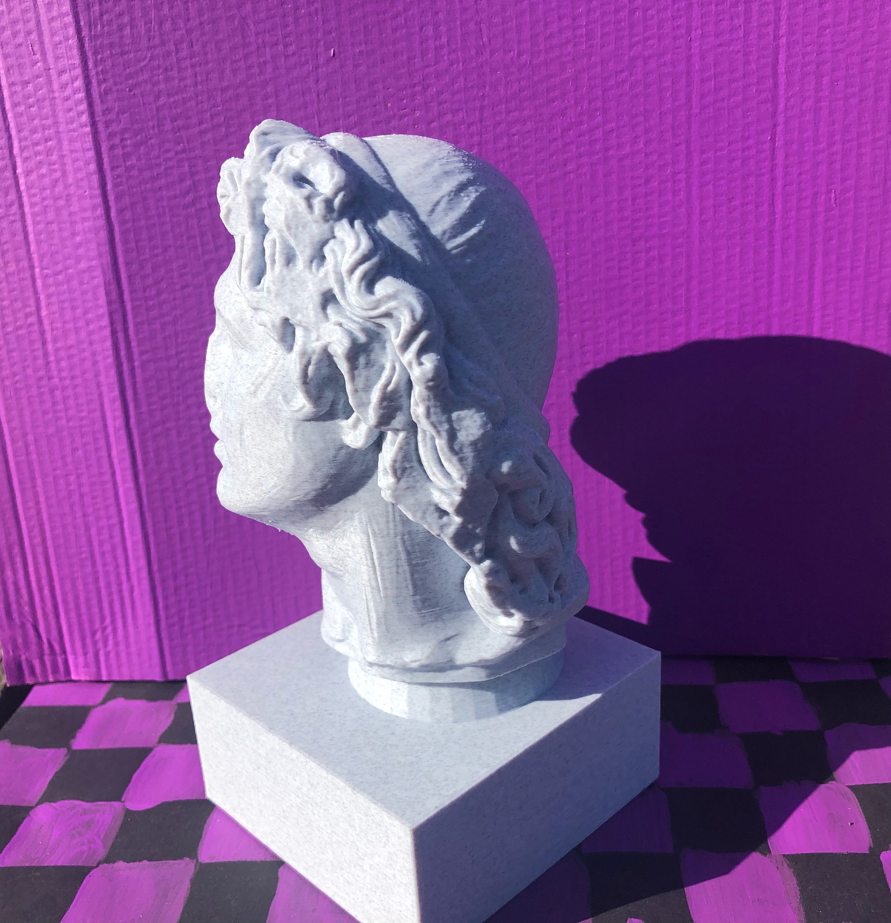MYLORO VELLOCET アートピース Vaporwave Floral Shoppe Macintosh Plus Helios Bust - Etsy