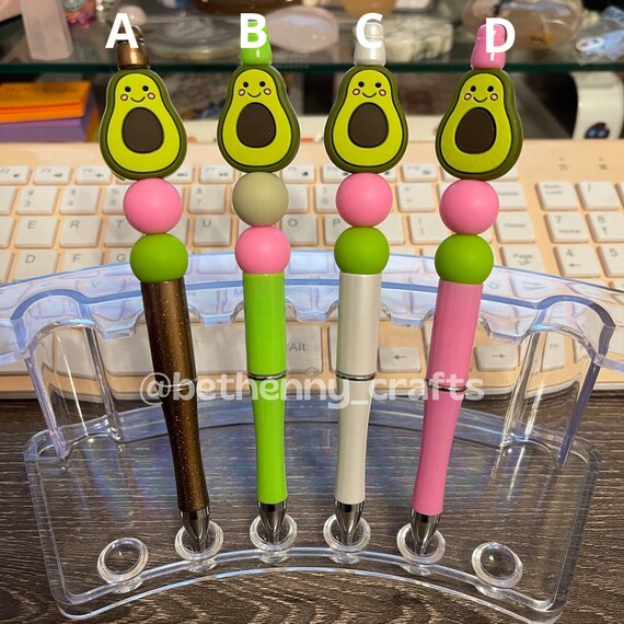 Avocado Bead Pen Avocado Pens Pens Avocado Cute Pens Etsy