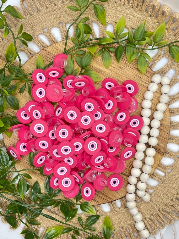 Pink Evil Eye Straw Topper Bulk Straw Toppers Bulk Straw Topper