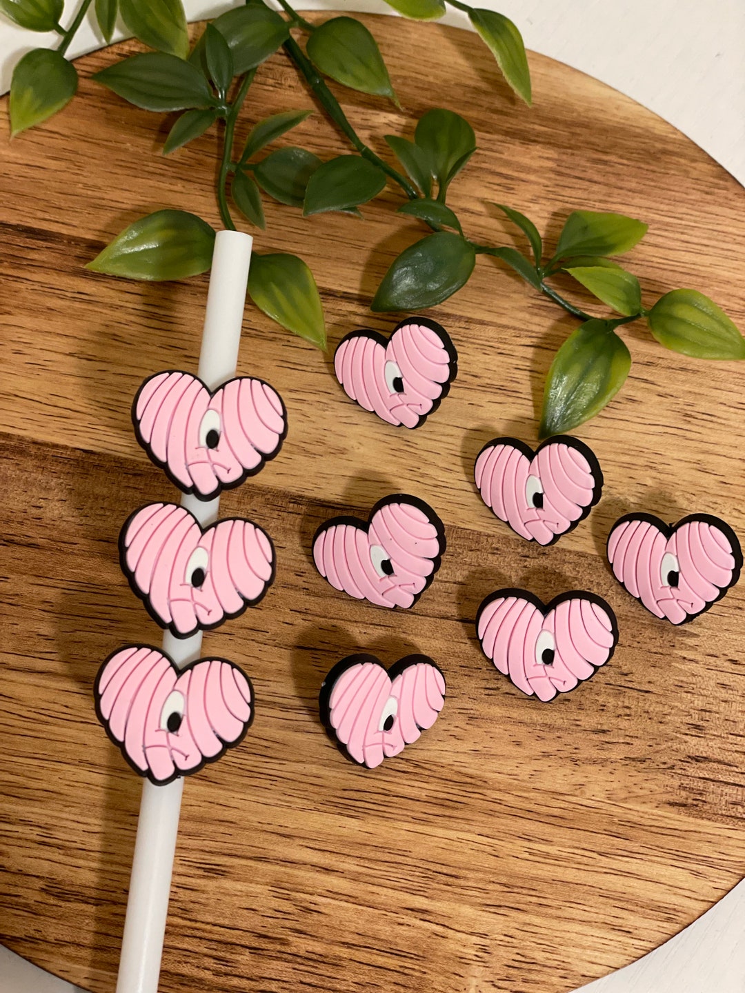 Concha Straw Topper | Straw Charms | Straw Toppers | Straw Concha Pink ...