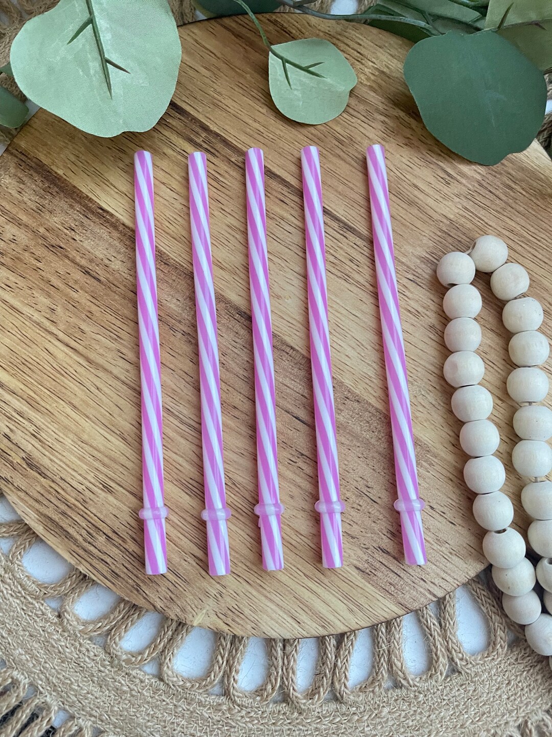Swirly Straws Straws Plastic Straws Party Straws Pink Etsy