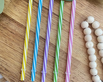 Swirly Straws, Straws, Colorful Straws, Straw, Swirl Straw, Plastic Straw, Reusable Straws