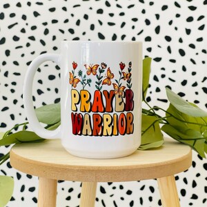 Prayer Warrior, Religious Mugs, Gift Ideas, Coffee Mug, Coffee Cup, Religious Mug
