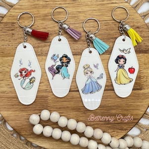 Motel Keychains | Retro Motel Keychains | Keychains | Acrylic Keychains | Motel Keychain
