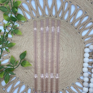 Pink Glass Straw | Glass Straw | Pink Straw | One Single Glass Straw | Straight Glass