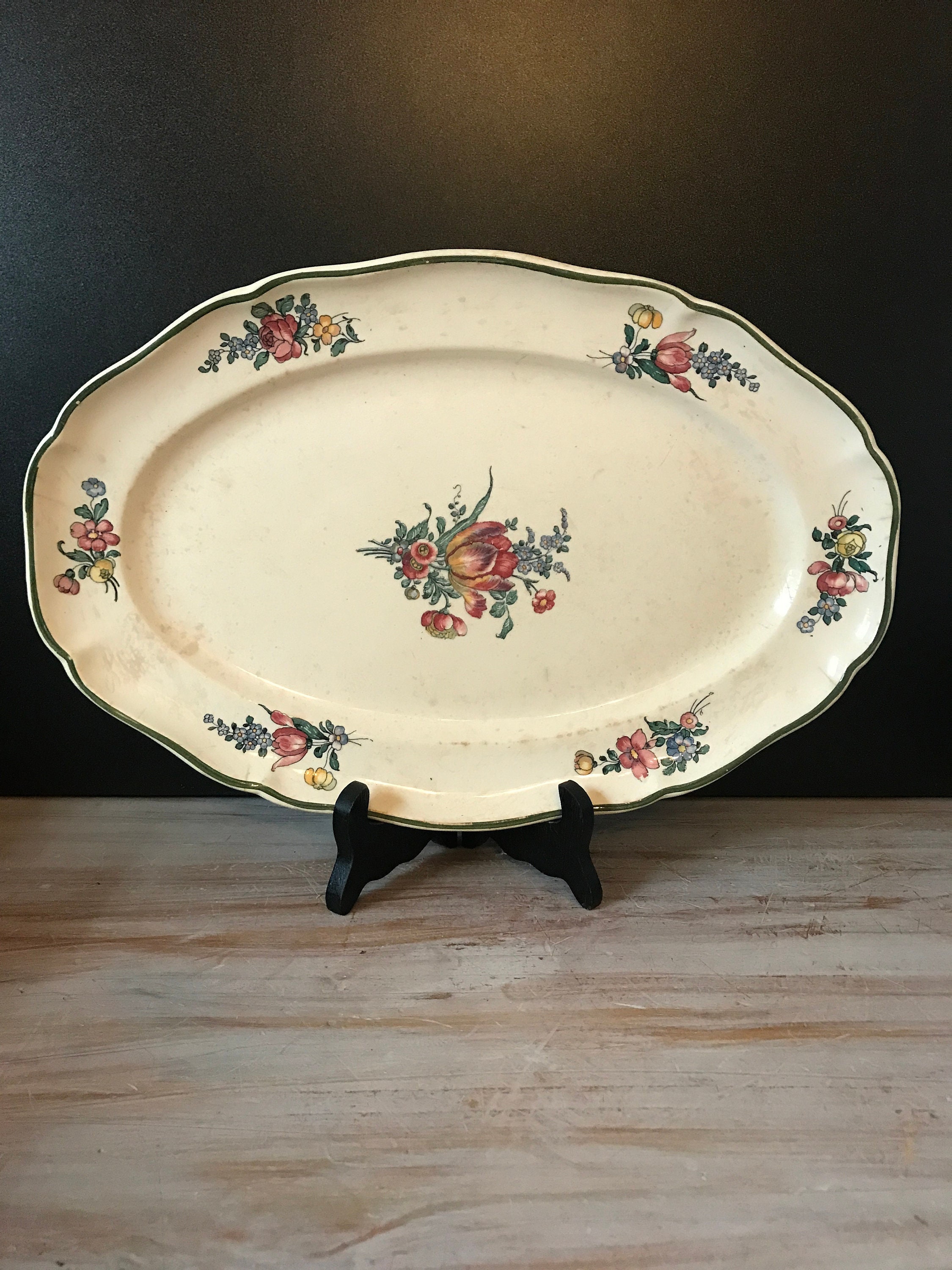 ドイツ　Villeroy boch ヴィンテージ　チューリップ　オーバル ドイツ Villeroy boch ヴィンテージ チューリップ オーバル