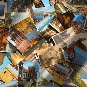 Collezione di 95 cartoline vintage in tutto il mondo provenienti da Russia, Venezia, Pechino, Portogallo, ...