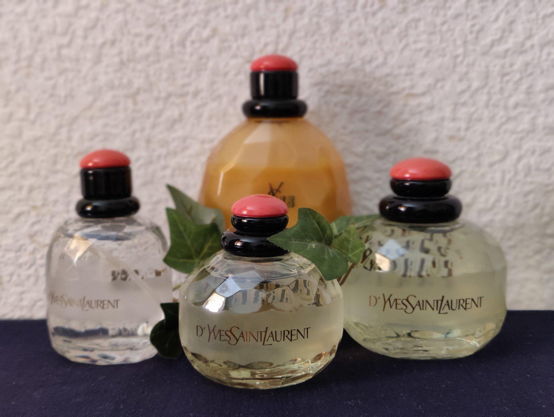 Yves Saint Laurent, Paris, Unique collection of original vintage Factice  perfume bottles and bath cream