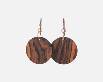 Circle Wood Earrings (4)