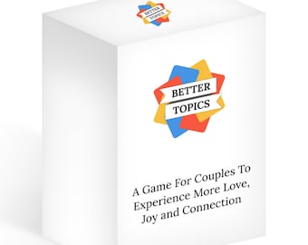 Better Topics Replayable Card Game for Couples Date Night Fun Valentine’s Day Gift for Him or Her Wedding or Anniversary Couple Perfect Gift