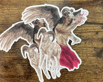 Azazel deity sticker
