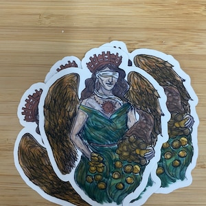 Fortuna deity sticker