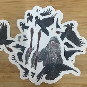 Odin the Wanderer deity sticker