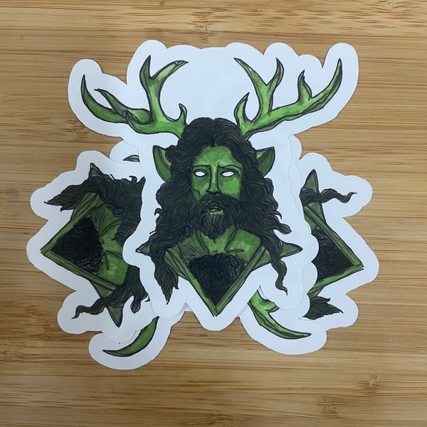 Cernunnos deity sticker