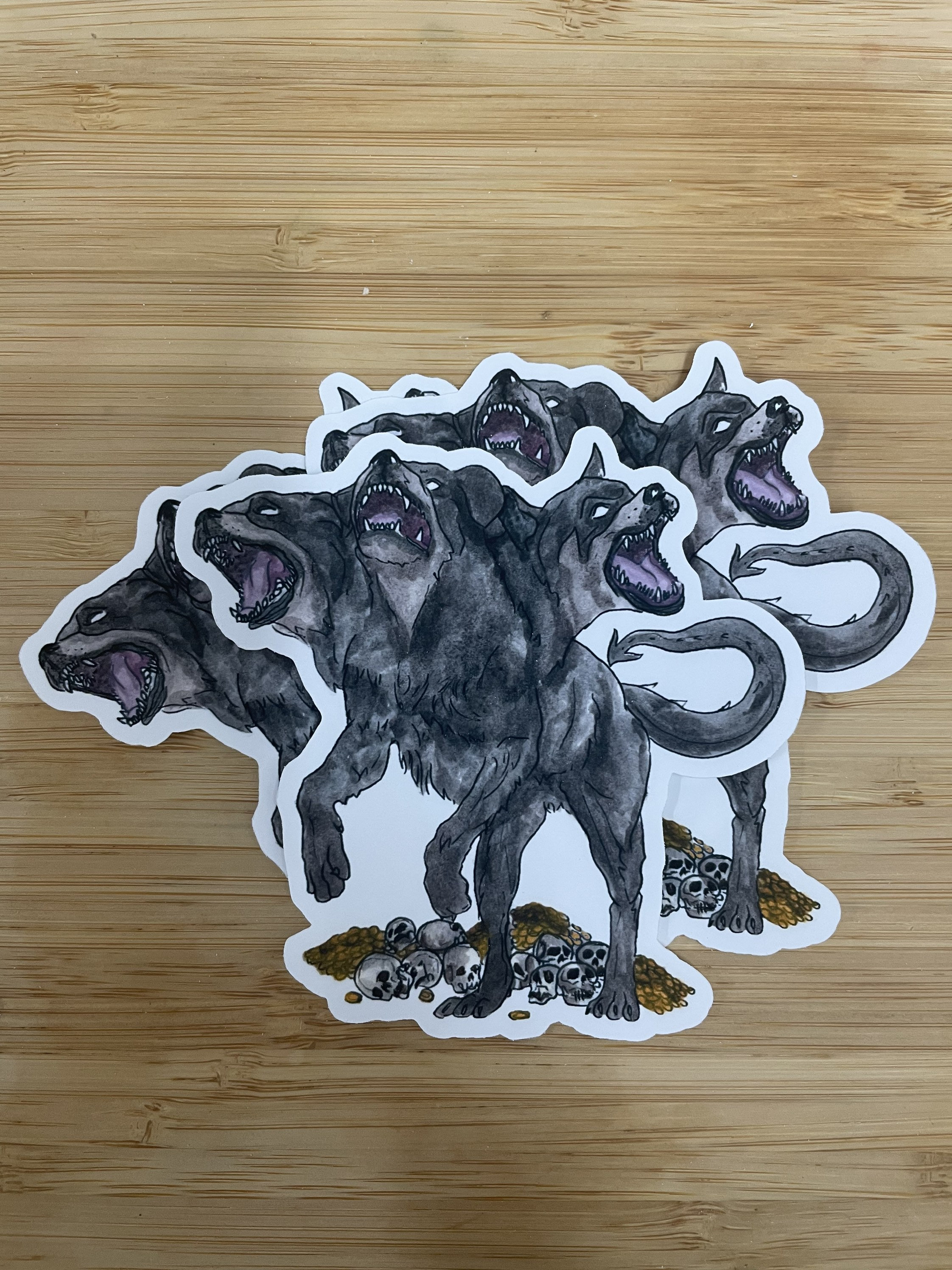 Free STL file Stand for Articulated Cerberus Dog Mythical Creature・Template  to download and 3D print・Cults