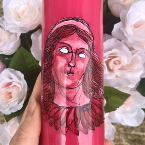 Freyja deity candle