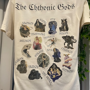 The Chthonic (Underworld) Gods vintage collage-style shirt